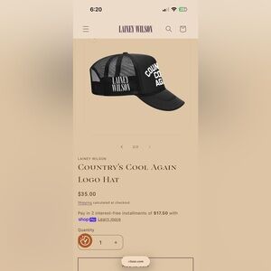 LAINEY WILSON COUNTRYS COOL AGAIN LOGO HAT